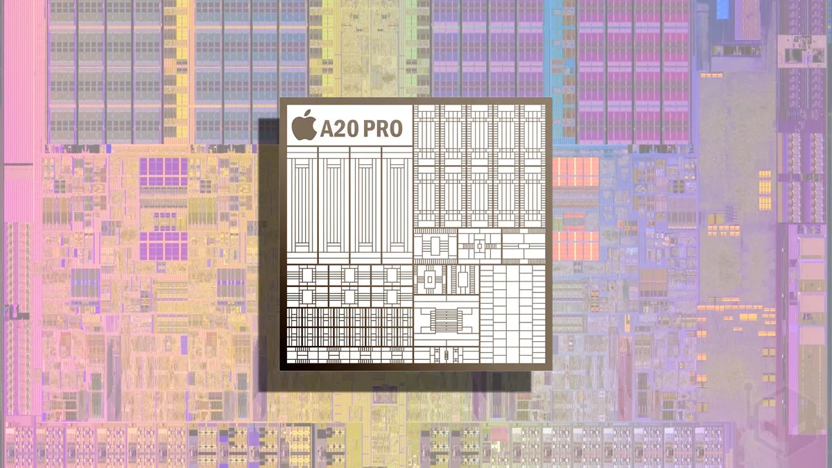 Apple A20 Pro logic board leak cover with neural engine and phone motherboard concept