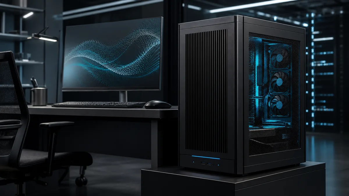 Generated deskside AI workstation image for enterprise developer computing