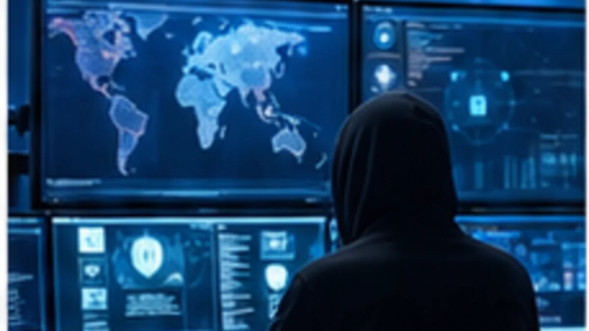 Editorial cover showing an AI coding agent inspecting a clean repository with hidden malware risk
