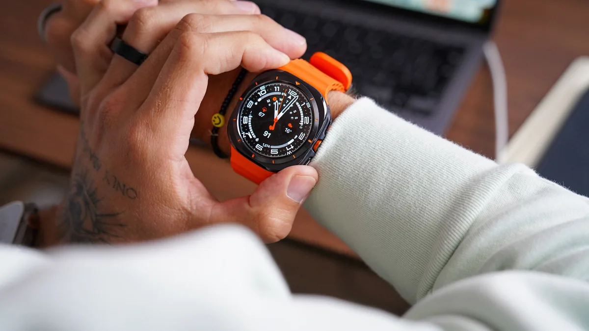 Editorial WebP cover showing a rugged Galaxy Watch Ultra 2 leak