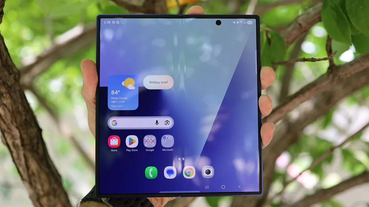 Galaxy Z Fold 8 case leak suggesting a wider Samsung foldable phone design