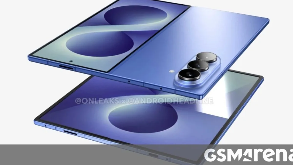 Leaked Galaxy Z Fold8 Ultra display image used for foldable screen report