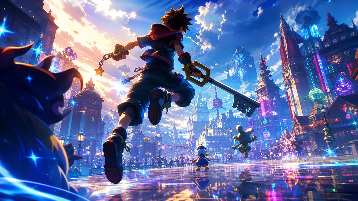 Custom gaming news cover for Kingdom Hearts 4 Nintendo Direct trailer