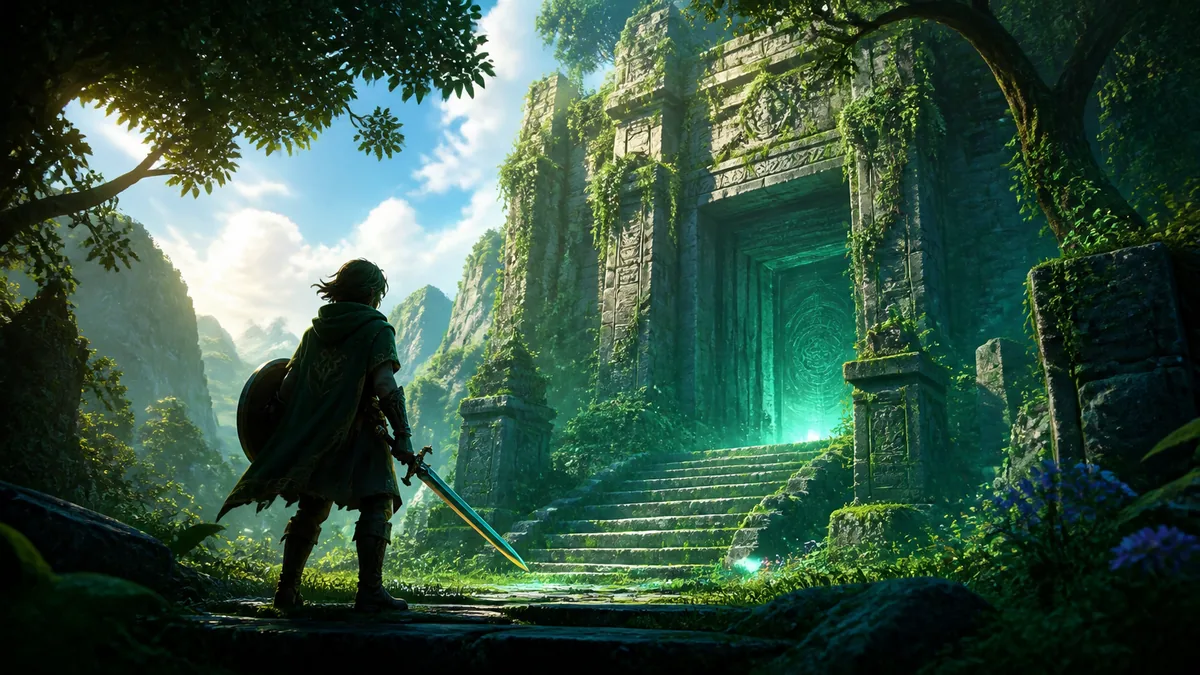 Custom gaming news cover for the Ocarina of Time Switch 2 remake announcement