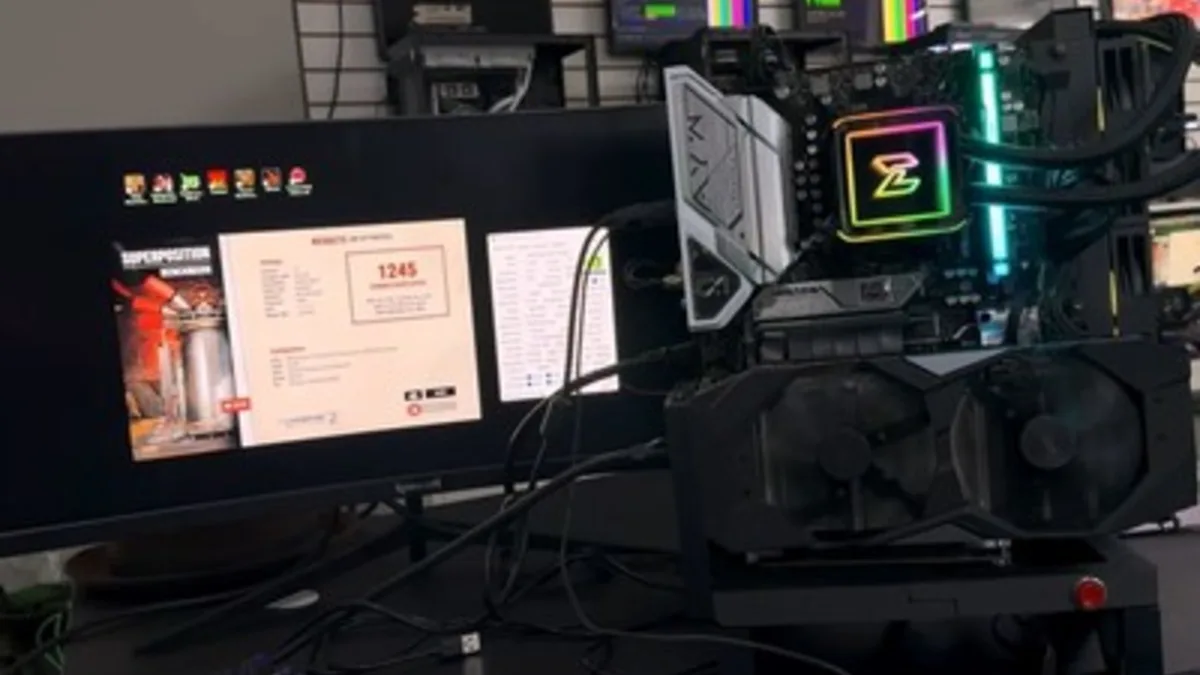 Modified GTX 1650 graphics card with upgraded memory chips