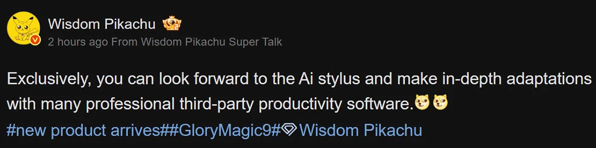Honor Magic 9 AI Stylus Rumor Could Bring Note Style Productivity Back