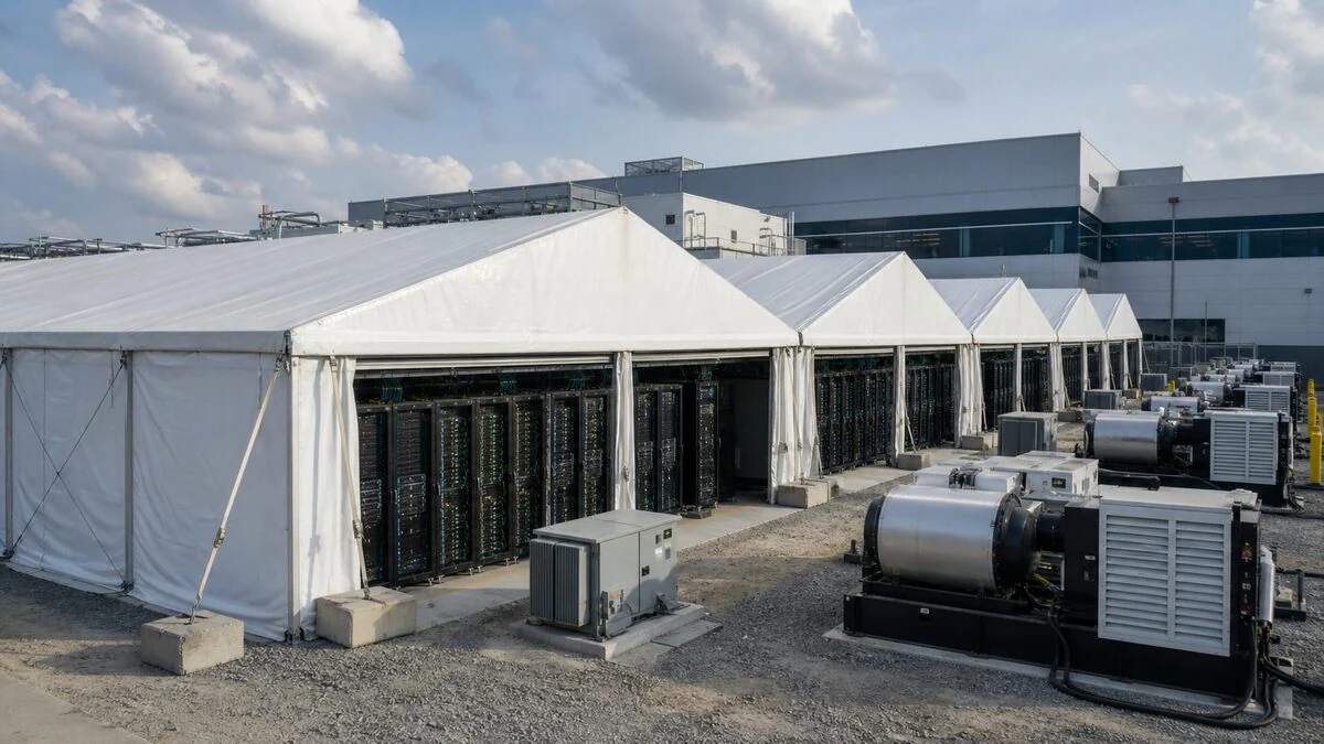 Meta AI Server Tents Show How Fast the Compute Race Is Moving