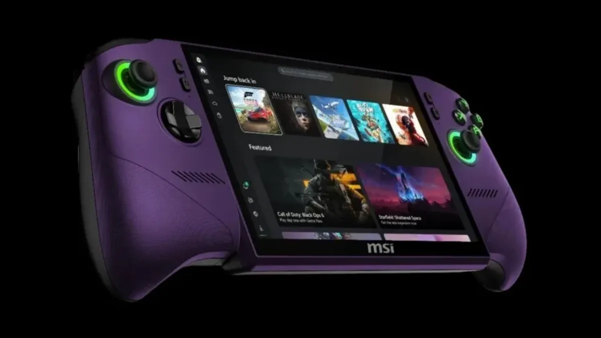 MSI Claw style gaming handheld representing rising portable gaming PC prices