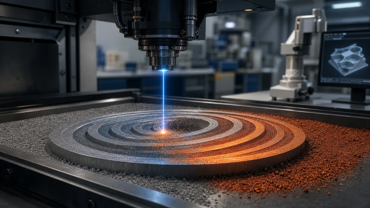 Generated metal 3D printing laser image for alloys on demand material control