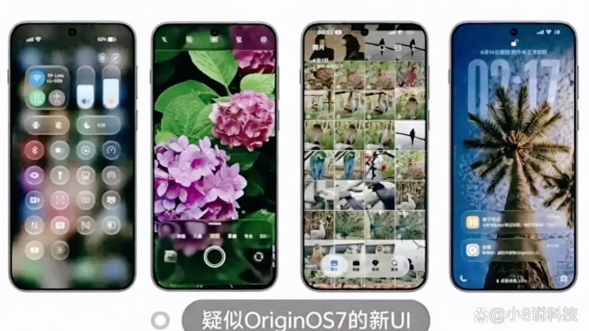 OriginOS 7 leaked UI image showing Vivo software direction for AI phone experience