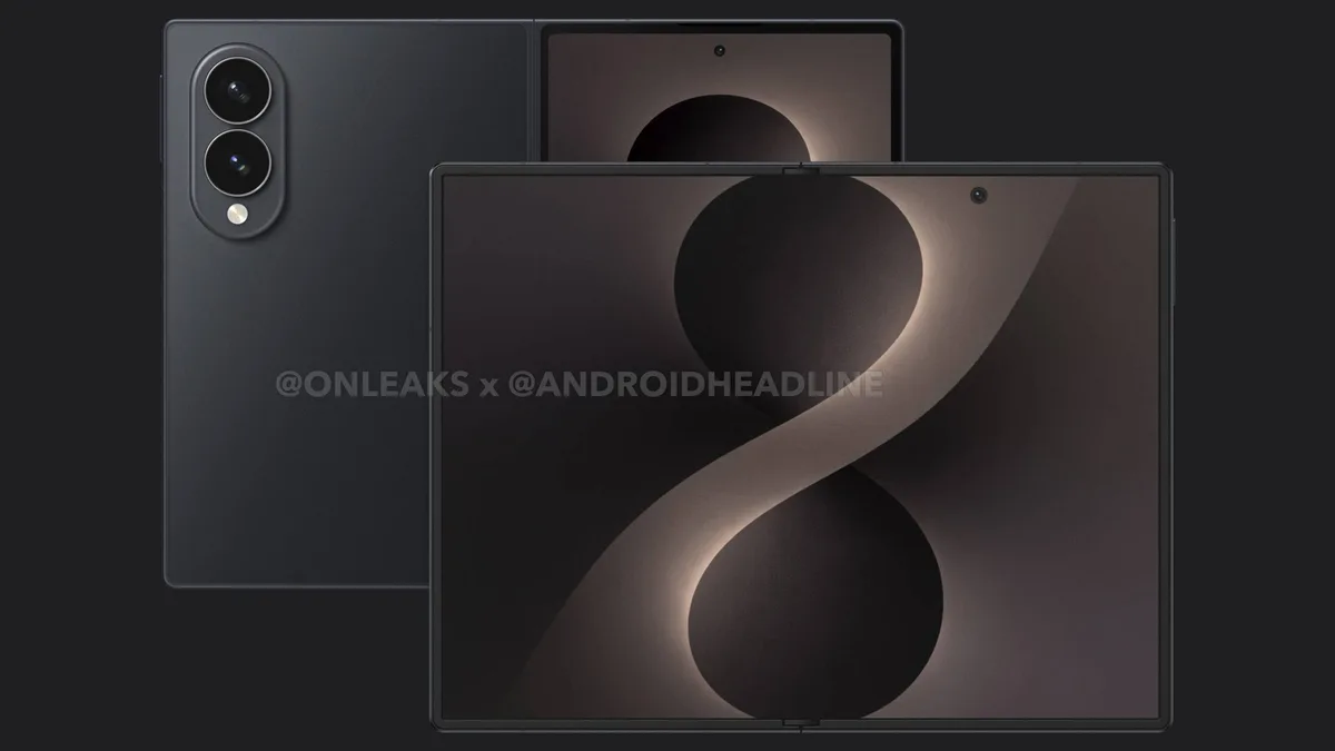 Samsung foldable phone image used for Galaxy Z Fold 8 Wide FCC listing report