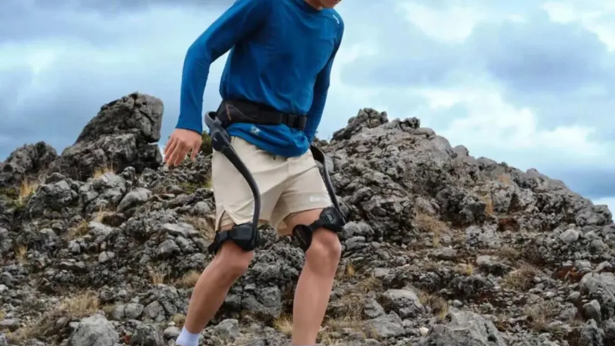 Exoskeleton robot image used for Haier elder care wearable hardware report