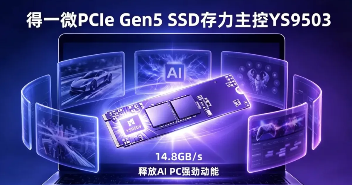 PCIe Gen5 SSD controller hardware for local AI storage applications