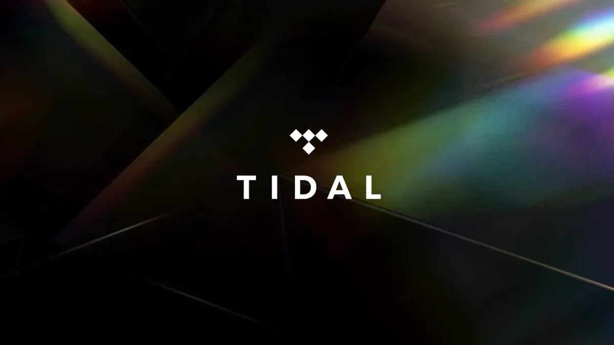 Tidal AI-generated music labeling cover with streaming app logo artwork