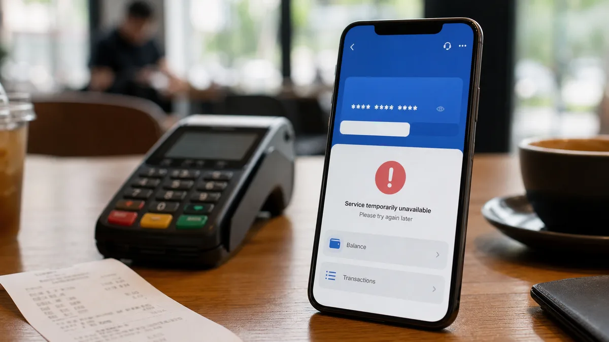 Alipay Huabei billing page outage screenshots