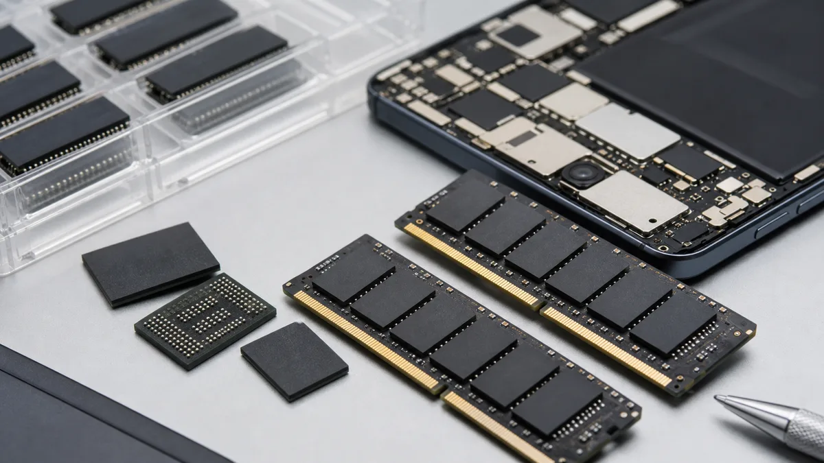 Memory chip supply chain for Apple AI-era device planning