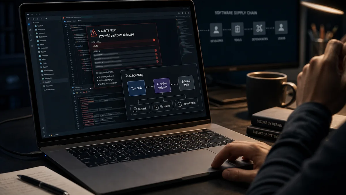 AI coding assistant security boundary warning