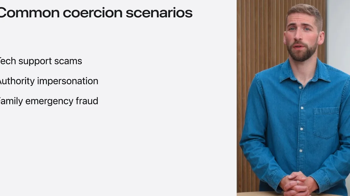 iOS 27 Trust Insights anti-scam feature report on an iPhone screen