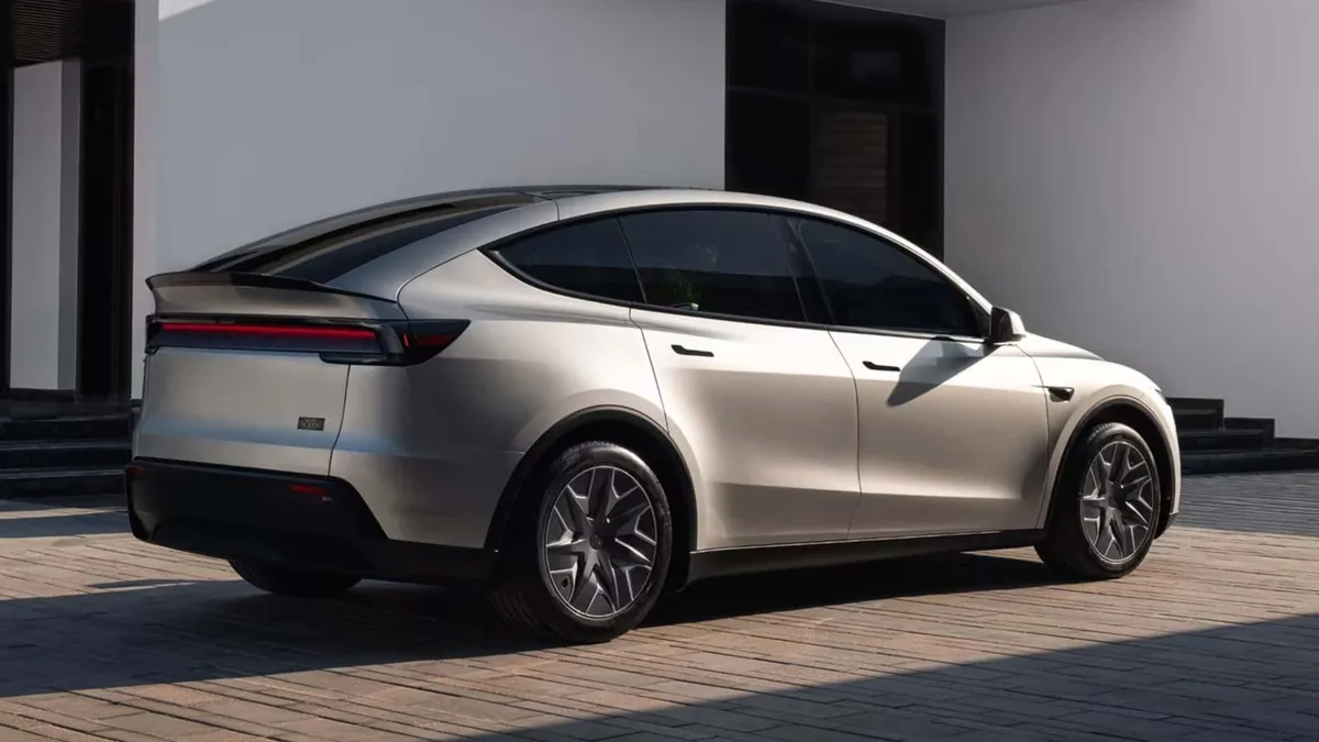 Tesla Model Y L electric SUV with longer body and family seating focus